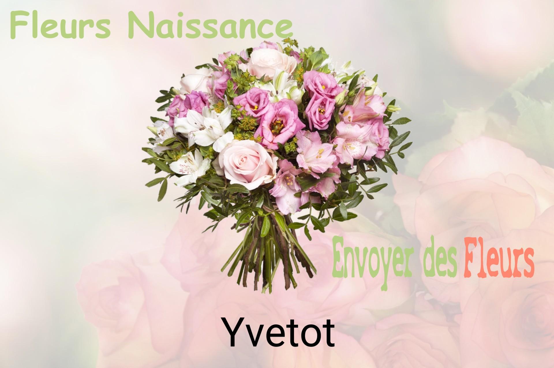 Bouquet de fleurs de naissance livré à Yvetot
